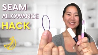 Draw seam allowance easily and quickly hack | Review of Clover Twin Tracing Tool | Beginner Tips