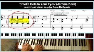 Chords for 'Smoke Gets'In'Your'Eyes' - jazz piano tutorial