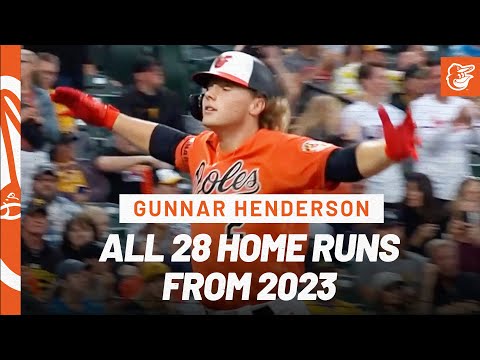 All 28 Gunnar Henderson Home Runs from 2023 | MLBPA Outstanding Rookie | Baltimore Orioles