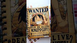 Drawing Luffys Wanted Poster