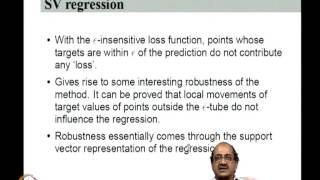 Mod-09 Lec-34 Support Vector Regression and ?-insensitive Loss function, examples of SVM learning