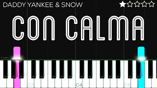 Daddy Yankee & Snow - Con Calma | EASY Piano Tutorial