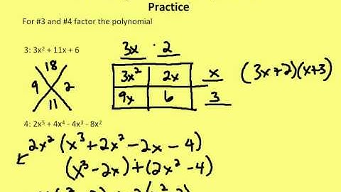 5.4 Factoring and Solving Polynomials (Practice)
