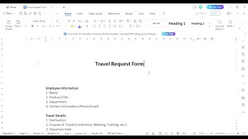 Simplify Business Travel with Our Free Printable Travel Request Form in Word!