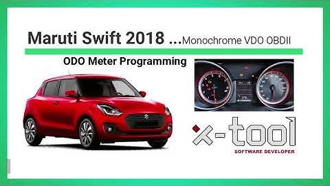 X-tool MARUTI SWIFT 2018 Odometer Meter Programming