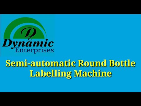 SEMI-AUTOMATIC ROUND BOTTLE LABELLING MACHINE