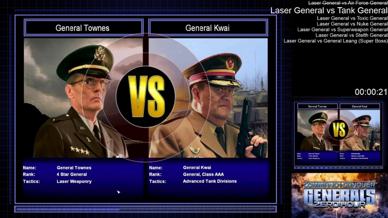 Command&Conquer General Zero Hour - Generals Challenge Mod Hard - Laser ...