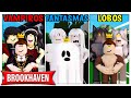 FAMILIA de VAMPIROS vs FAMILIA de FANTASMAS vs FAMILIA de LOBOS en BROOKHAVEN - Roblox YoSoyLoki