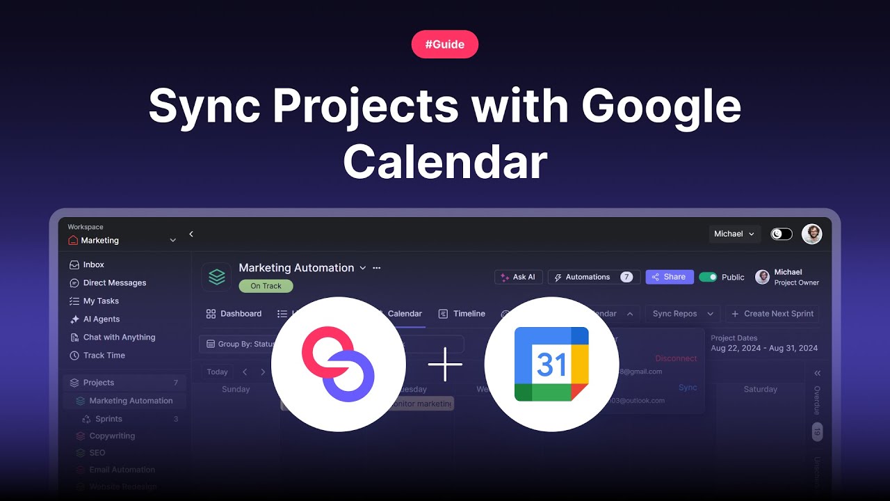 Sync Projects with Google Calendar - YouTube