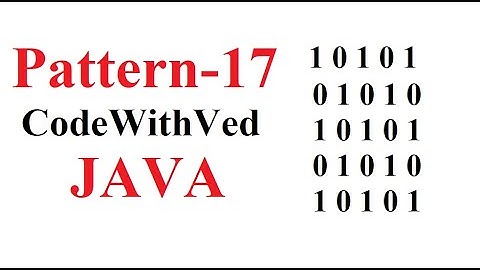 Pattern- 17|| number pattern print in java || code with Ved|| number pattern Print program in Hindi