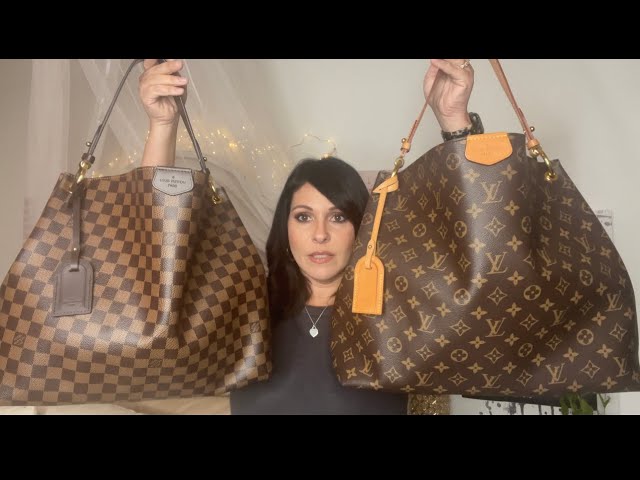 LOUIS VUITTON Graceful MM Damier Ebene Shoulder Bag Brown