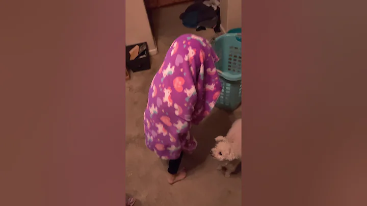 LeslieAnn dresses up as ghost and sneaks up on dad