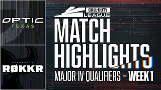 @OpTicTexas vs @ROKKRMN  | Major IV Qualifiers Highlights  | Week 1 Day 2