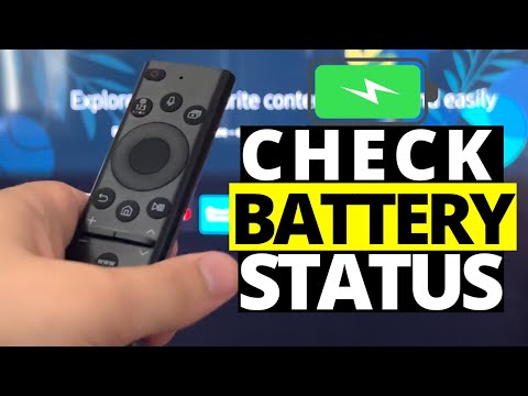 How To Check Samsung TV Solar Remote Baattery Status