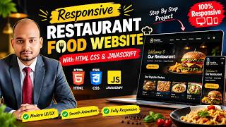 Responsive Restaurant/Food website with HTML CSS & JAVASCRIPT #webdevelopment #programming #html