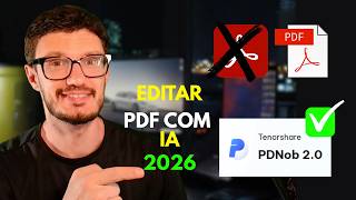 Alternativa do Adobe Acrobat  Como Editar qualquer PDF com IA grátis em 2026
