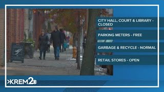 Here are the Spokane City closures for MLK Day