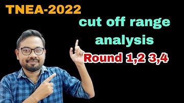 TNEA-2022 | Round 1,2,3,4 | Cut off range analysis@vivekmathsscience1013