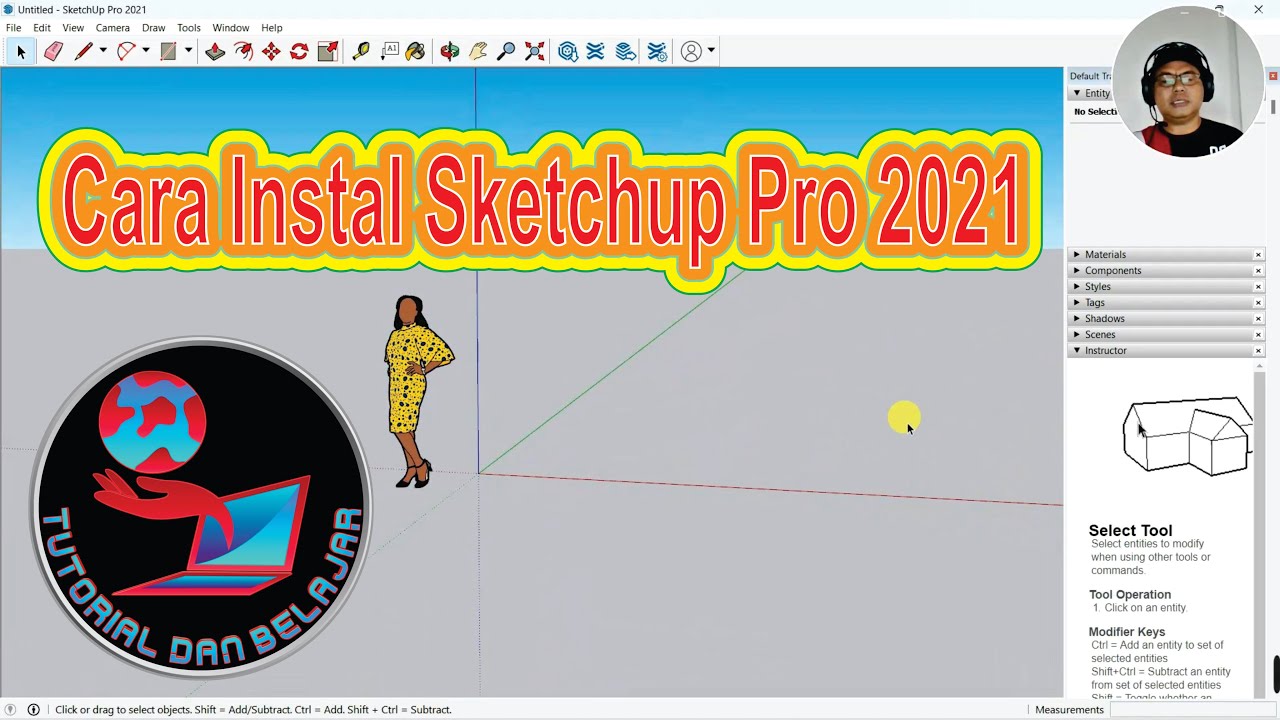 Cara Instal Sketchup Pro 2021 - YouTube