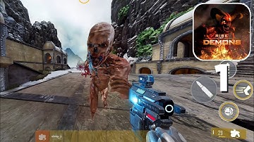 RISE OF DEMONS: MOBILE FPS Gameplay Part 1 (Android & iOS)