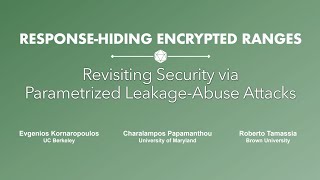 Response-Hiding Encrypted Ranges: Revisiting Security via Parametrized Leakage-Abuse Attacks