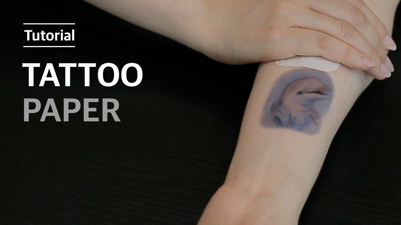 How To Use] Tattoo Paper (Waterslide Decal) 