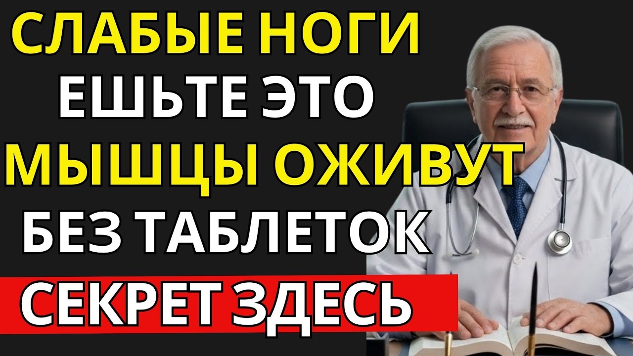 ВРАЧ ОБЪЯСНЯЕТ: Слабые ноги после 60 — ешьте эти 6 продуктов, чтобы вернуть силу без таблеток