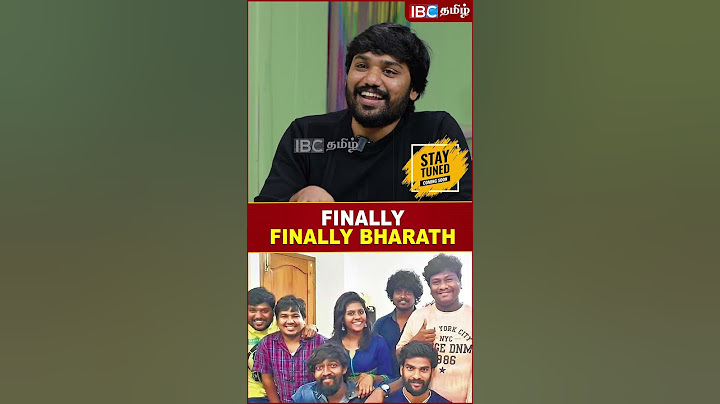 Finally... Finally Interview With Finally Bharath #finally #bharath #finallybharath #ibctamil