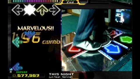 Kon - This Night (Expert) AAA#129 - Perfect Full Combo on Dance Dance Revolution X2 (PS2, U.S.)