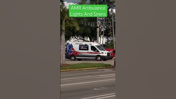 AMR Ambulance Responding Lights And Siren