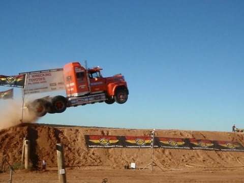 Semi jump world record Truck Jump