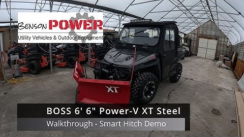 Boss Plow UTV V-Plow - Walkthrough and Smart Hitch Demo