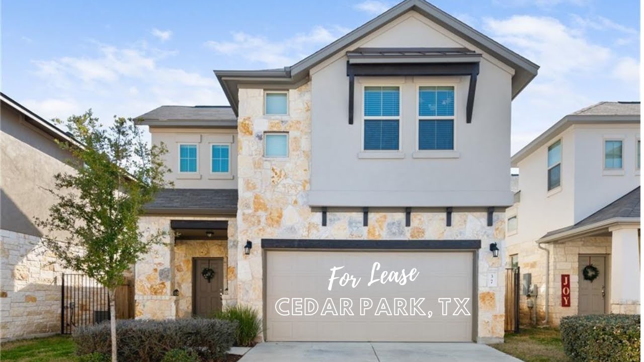 Spacious home for lease in Cedar Park. 4 bed 3.5 bath 2,582 sqft