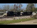 NS TRAIN DERAILMENT MOSELLE, MS! TWO LOCOMOTIVES AND NUMEROUS CARS OFF THE TRACKS!