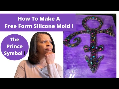 How To Make A Free Form Silicone Mold / Prince Symbol / Resin Sculpture On A Picture Frame