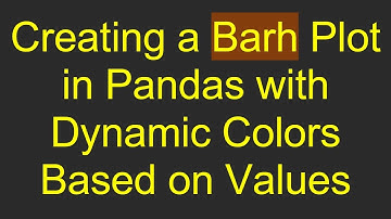 Creating a Barh Plot in Pandas with Dynamic Colors Based on Values