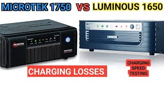 luminous inverter vs microtek inverter | luminous 1650 vs microtek 1750 charging test