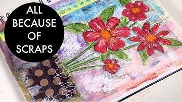 All Because Of Scrap - You Had Me At Hello - Journal Page Using Scraps