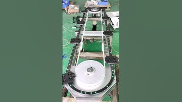 Elliptical precision ring guide conveyor line #conveyorequipment