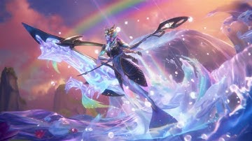 Legends of Runeterra - Cascade Dragon Nami level up animation All voice clips