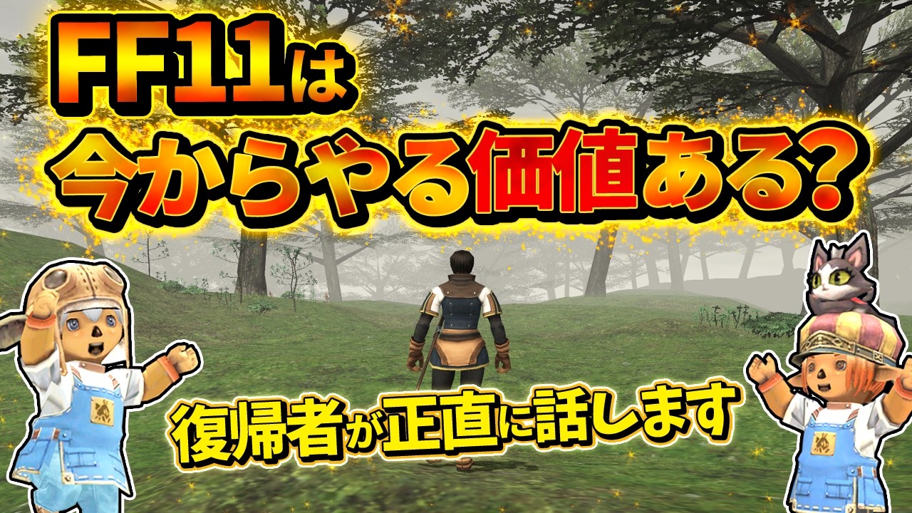 【FF11】FF11は面白い？今からやる価値あるか！？を復帰者が語ります！【FFXI復帰】