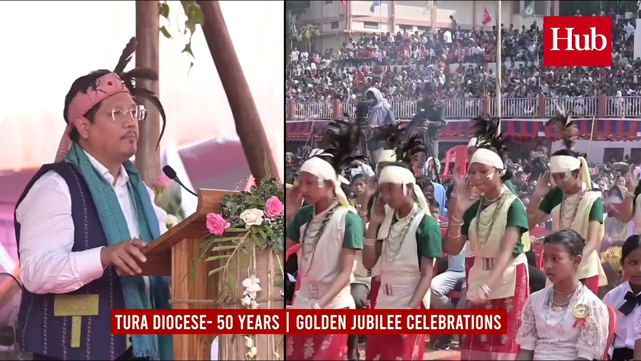 Hub Video | Tura Diocese-ni bilsi 50 gapaniko manianio Chief Minister Conrad K Sangma-ni aganprakani