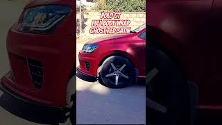 POLO GT Transforming 😍 to 👻 with Ghost Red Satin Chrome Wrap @HoppingCars #polo  #wrap Wealth