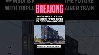 indian railways Triple decker container trail run wdfc #trending #triples #container #goods #indian