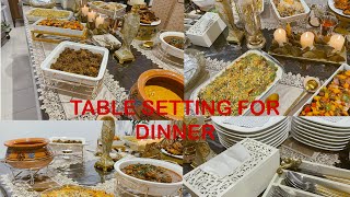 Buffet Table Decor With A Unique Menu | Perfect Menu For Dinner Party | Table Setting Ideas #buffet