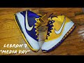 media day lebron 7 on feet