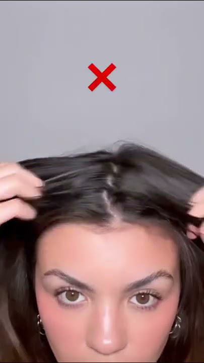 Stop parting your hair like this #hair #hairtips #hairstylehacks