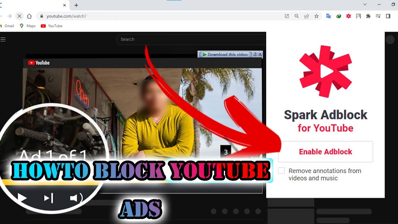 How to Block YOUTUBE Ads in pc free working in 2023 Chrome