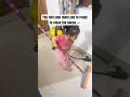 When you hire a toddler to clean 🧹 #funny #cutebaby #grandpa