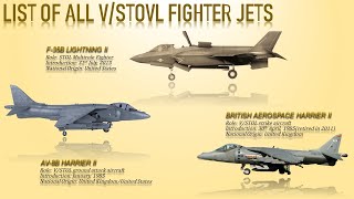 List of all vertical landing Fighter jets in the world